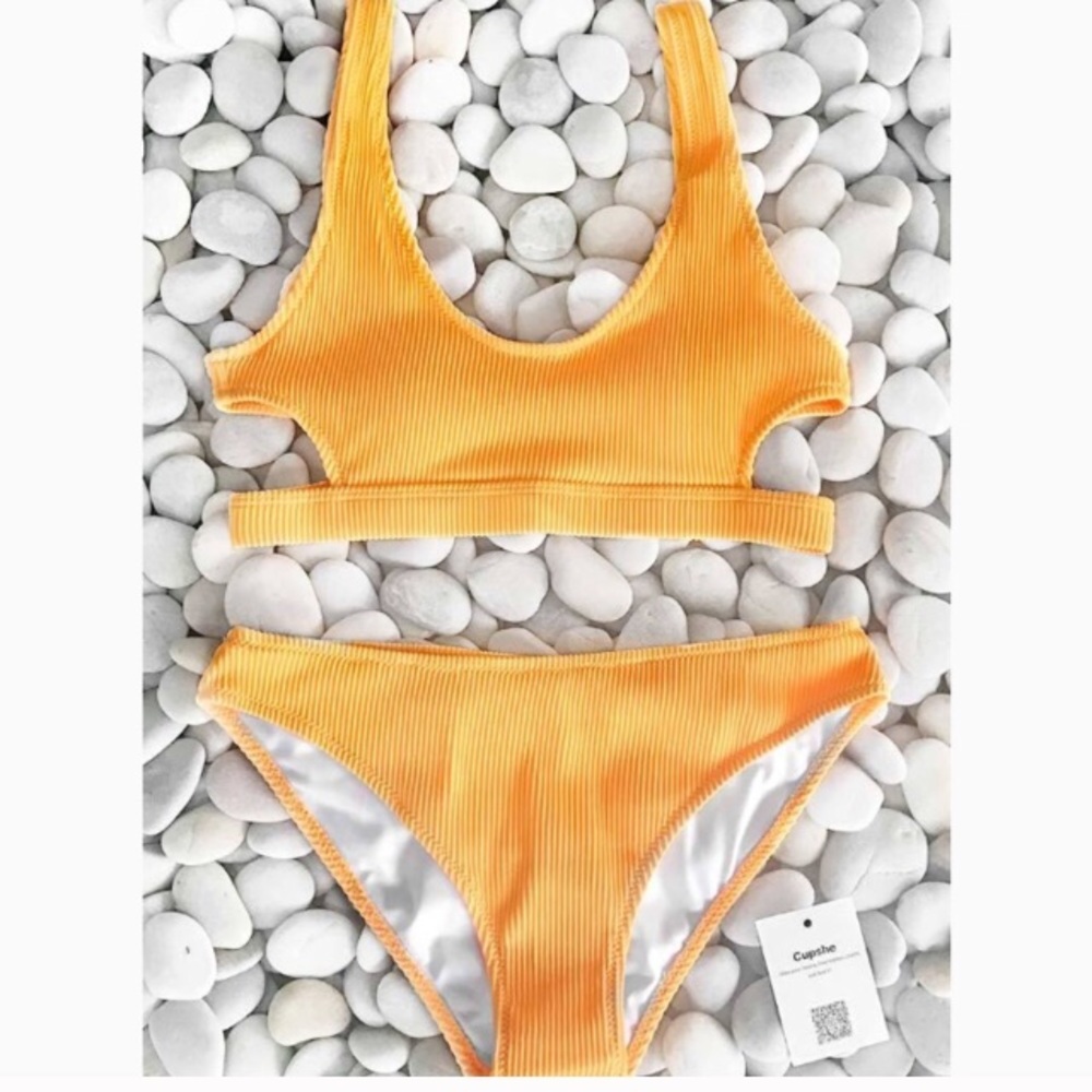 NWT Cupshe Yellow bikini